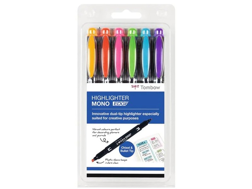 [90134819 1103345] Tombow Textmarker MONO EDGE, 6er-Set