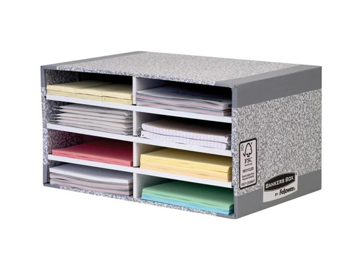 [90134860 200012] Fellowes Dokumentenablage R-Kive Grau, 8 Fächer, 5 Stk.