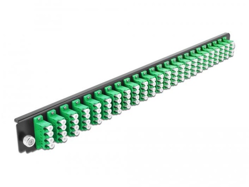 [90135219 1142989] Delock Verteilerplatte Frontblende 24 Port LC Quad OS2 SM grün
