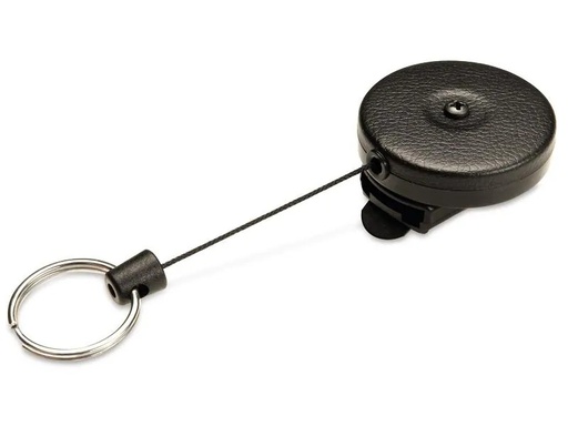[90135243 1144278] KEY-BAK Ausweishalter KB-MINI Badge 120 cm, mit Clip, Schwarz