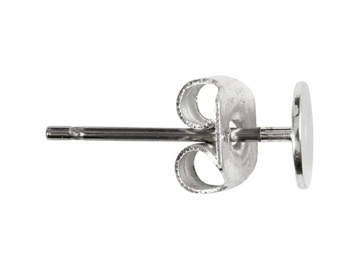 [90135537 871060] Creativ Company Ohrring 13 mm Versilbert, 10 Stk.