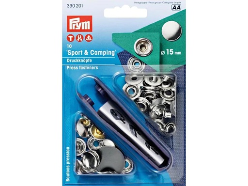 [90135669 1088021] Prym Druckknöpfe Camping 15 mm, 10 Stück