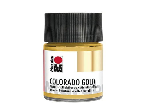 [90136068 728713] Marabu Metallic-Farbe Colorado Gold 50 ml, Gold
