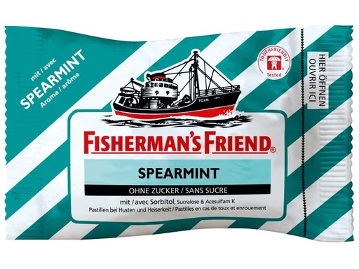 [90001337 1046210] Fisherman's Bonbons Spearmint ohne Zucker 25 g