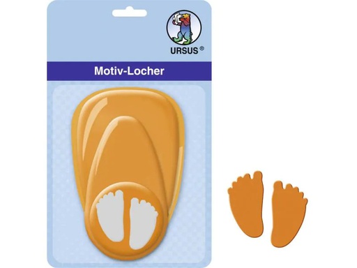 [90136202 809219] URSUS Motivstanzer Baby-Füsse mittel, 2.54 cm