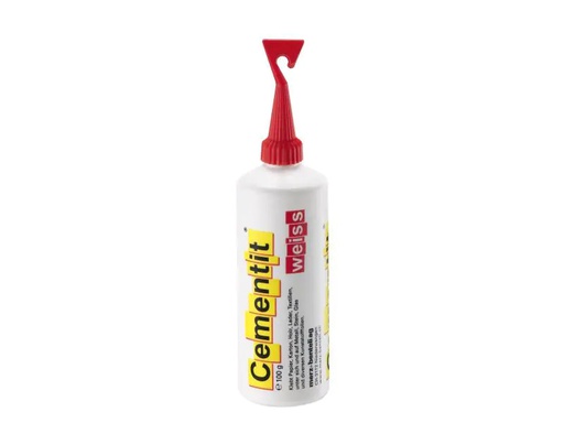 [90136394 907818] Cementit Bastelkleber 100 g Weiss mit Spachtel