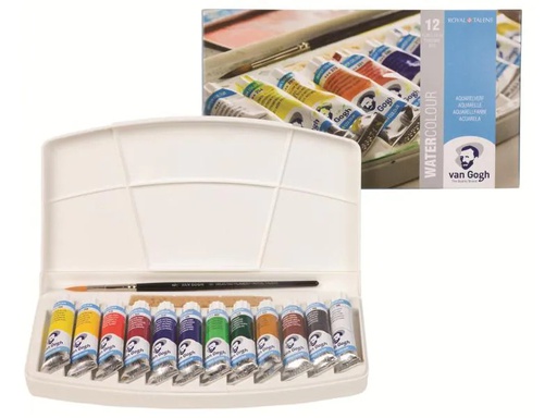 [90136603 995794] Van Gogh Aquarellfarbe Malkasten 12er-Set, Mehrfarbig