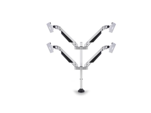 [90136632 869509] Multibrackets Tischhalterung Gas Lift Arm Quad bis 10 kg – Silber