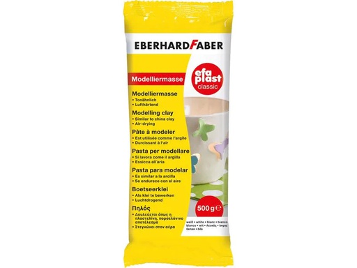 [90136672 1102079] Eberhard Faber Modelliermasse EFA PLAST Classic 500 g, Weiss