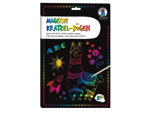 [90136924 1158320] URSUS Bastelset Kratzbilder Uni A4