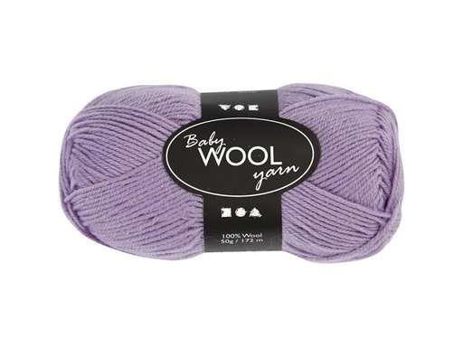 [90137315 1084454] Creativ Company Wolle Babygarn Merino 50 g 14/4 Lila