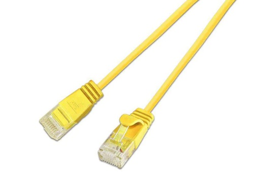 [90137418 353691] SLIM Slimpatchkabel RJ-45 - RJ-45, Cat 6, UTP, 0.15 m, Gelb