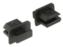Delock Staubschutz Mini DP f mit Griff 10 Stk. Schw.