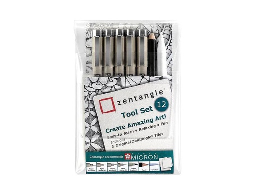[90137582 1159993] Sakura Fineliner Zentangle Tool Set 12-teilig