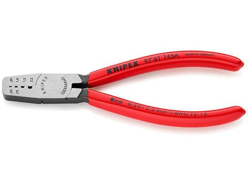 [90137789 916954] Knipex Crimpzange 145 mm für Aderendhülsen
