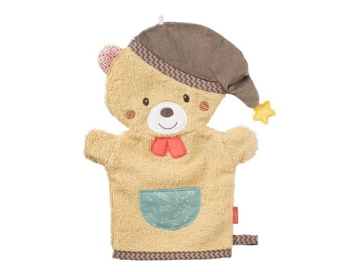 [90137945 1043265] fehn Baby-Waschhandschuh Bär Bruno