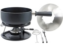 Kadastar Käsefondue-Set Royal 22 Teile, Schwarz