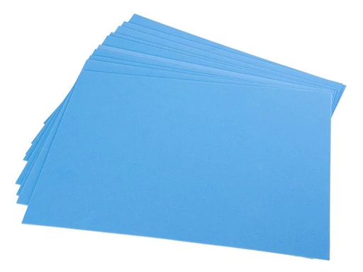 [90013792 599544] Folia Moosgummi-Set 10 Stück, Himmelblau