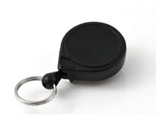 [90138262 1144286] KEY-BAK Ausweishalter KB Mini-Bak 90 cm, mit Clip, Schwarz