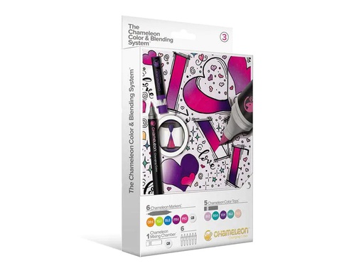 [90138265 1135384] Chameleon Brushpen Color &amp; Blending Set 3 mit 6 Marker