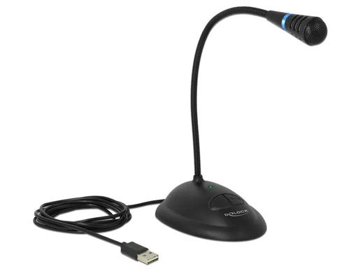 [90001359 846237] Delock Mikrofon USB mit Mute- und On/Off-Taste