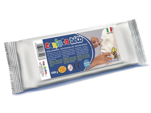 [90138400 722698] Carioca Modelliermasse Déco 1000 g Weiss
