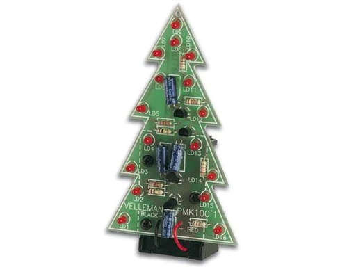 [90138425 1138622] Whadda Bausatz Weinachtsbaum mit blinkenden LEDs