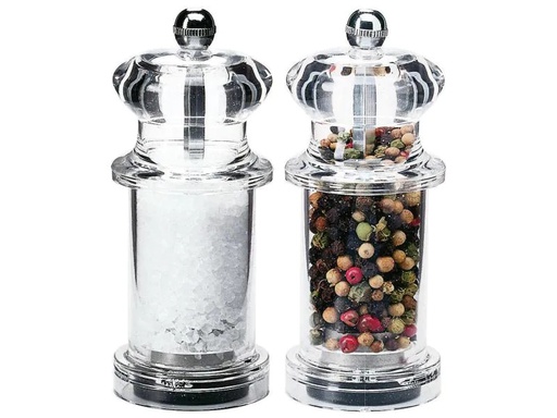 [90013822 249329] Moha Salz- und Pfeffermühle Millies 10 cm, Transparent