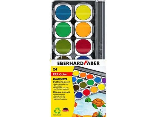 [90138508 1102116] Eberhard Faber Wasserfarbe Winner 24 Stück