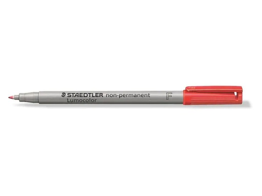 [90013835 914761] Staedtler Folienstift Lumocolor 316 F Rot, wasserlöslich