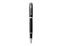 Parker Rollerball IM Black Lacquer Fein (F), Schwarz