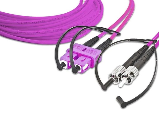[90139011 1157723] Lightwin LWL-Patchkabel SC-ST, Multimode, Duplex, OM4, 1m