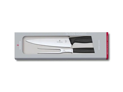 [90139240 566586] Victorinox Tranchier-Set Swiss Classic 2-teilig, Schwarz
