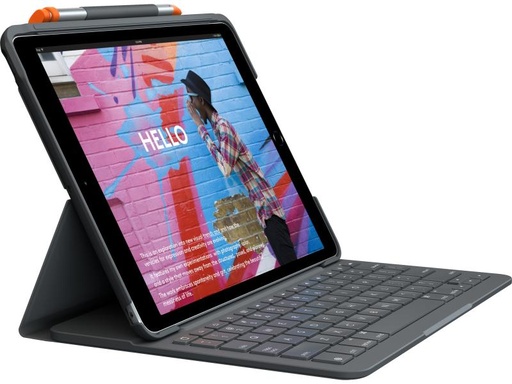 [90139378 1005412] Logitech Tablet Tastatur Cover Slim Folio iPad 10.2 (7. - 9. Gen.)