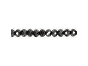 Creativ Company Glasschliffperlen 5 mm x 6 mm Schwarz