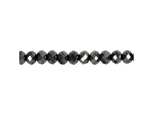 [90139410 846831] Creativ Company Glasschliffperlen 5 mm x 6 mm Schwarz