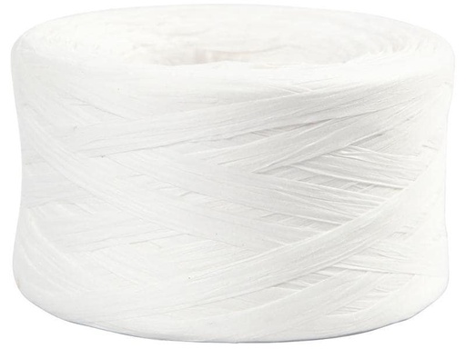 [90001372 1140054] Creativ Company Geschenkband Raffiabast 8 mm x 100 m, Weiss