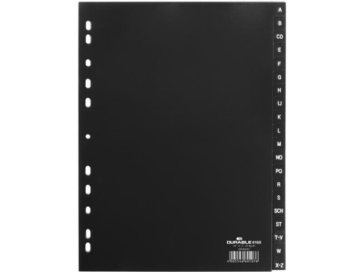 [90139669 1096545] DURABLE Register A4  A-Z, Schwarz