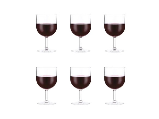 [90139840 1014212] Bodum Rotweinglas Oktett 250 ml, 6 Stück, Transparent