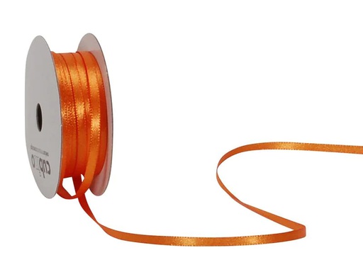 [90139844 1122483] Spyk Satinband 3 mm x 8 m, Orange