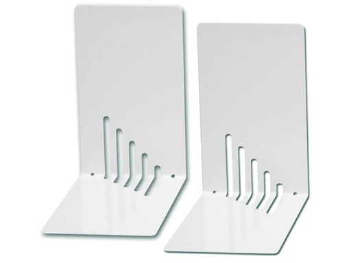 [90139897 486487] Maul Buchstützen-Set S Weiss, Metall