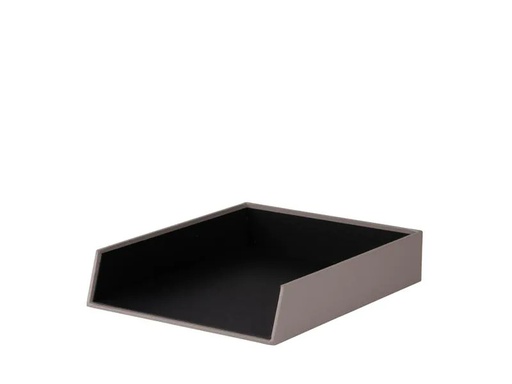 [90139998 789824] Rössler Ablagekorb S.O.H.O. A4 Taupe/Schwarz