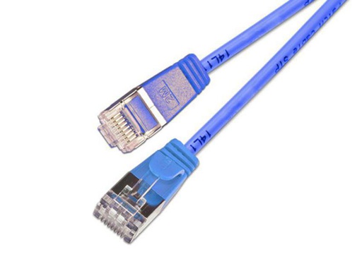 [90140078 353769] SLIM Slimpatchkabel RJ-45 - RJ-45, Cat 6, U/FTP, 0.15 m, Blau