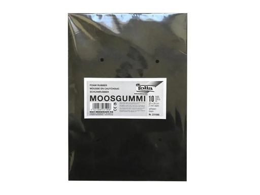[90140079 599524] Folia Moosgummi-Set 10 Stück, Schwarz