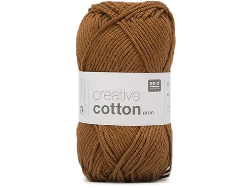 [90013997 1156793] Rico Design Wolle Creative Cotton Aran 50 g, Zimt