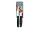 Victorinox Steakmesser Swisss Classic Gourmet Mittel, 2 Stück, Schwarz