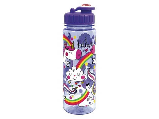 [90141408 789686] Rachel Ellen Trinkflasche Unicorns &amp; Rainbows 500 ml Lila
