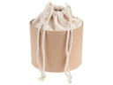 Glorex Kartoffelsack in Pappbox, 12 cm, Nature/Weiss