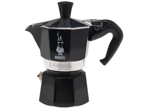 [90001397 883859] Bialetti Espressokocher Moka Express 1 Tassen, Schwarz
