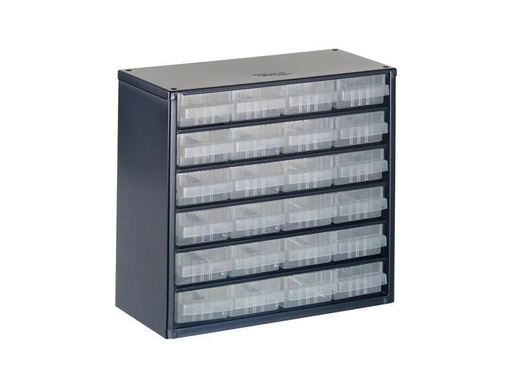 [90142076 366455] Raaco Stahlmagazin 624-01 24 Schubladen